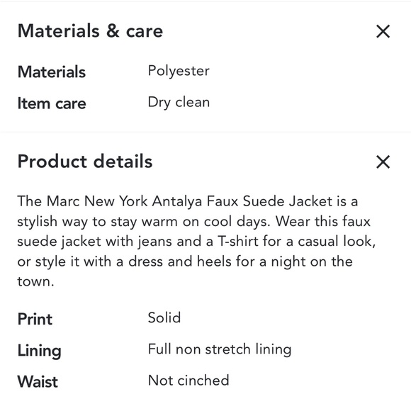 Marc New York Faux Suede Jacket - Picture 13 of 13